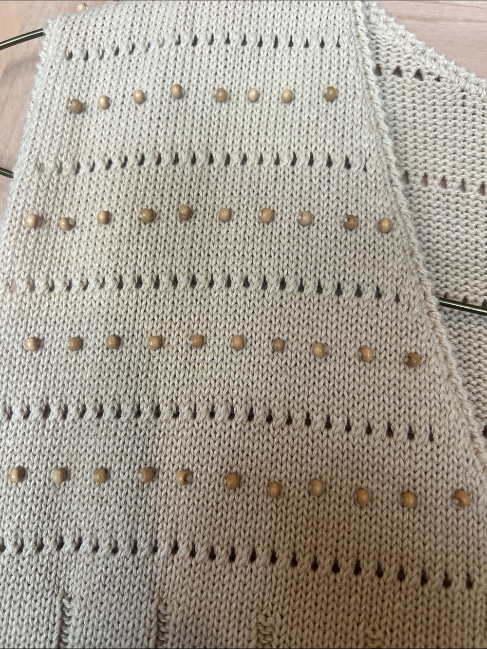 Liz Claiborne Beige Knit Sleeveless Vest - Picture 5 of 15